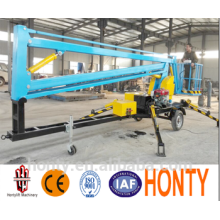 Telescopic hydraulic boom lift, Crank arm lift platform, one person lift